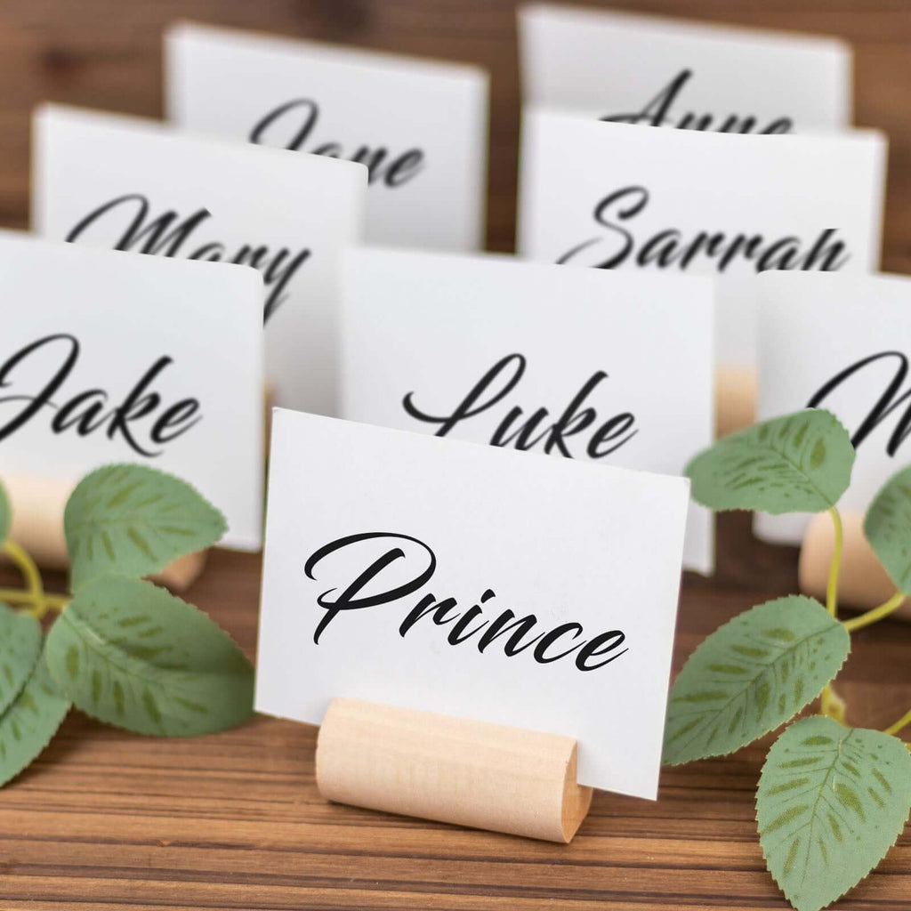Natural Wooden Place Holders 10 Pack | TableclothsFactory