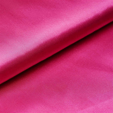 10 Yards 54" Fuchsia Satin Fabric Bolt