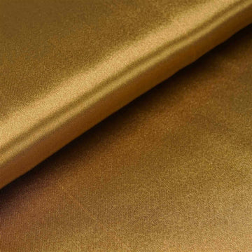 10 Yards 54" Gold Satin Fabric Bolt