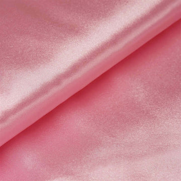 10 Yards 54" Pink Satin Fabric Bolt