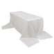 90x156inch White Rectangle Chambury Casa 100% Cotton Tablecloth