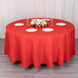 108inch Red 200 GSM Seamless Premium Polyester Round Tablecloth