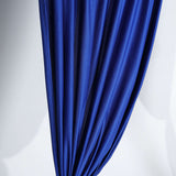 2 Pack Royal Blue Scuba Polyester Curtain Panel Durable Flame Resistant Backdrops Wrinkle