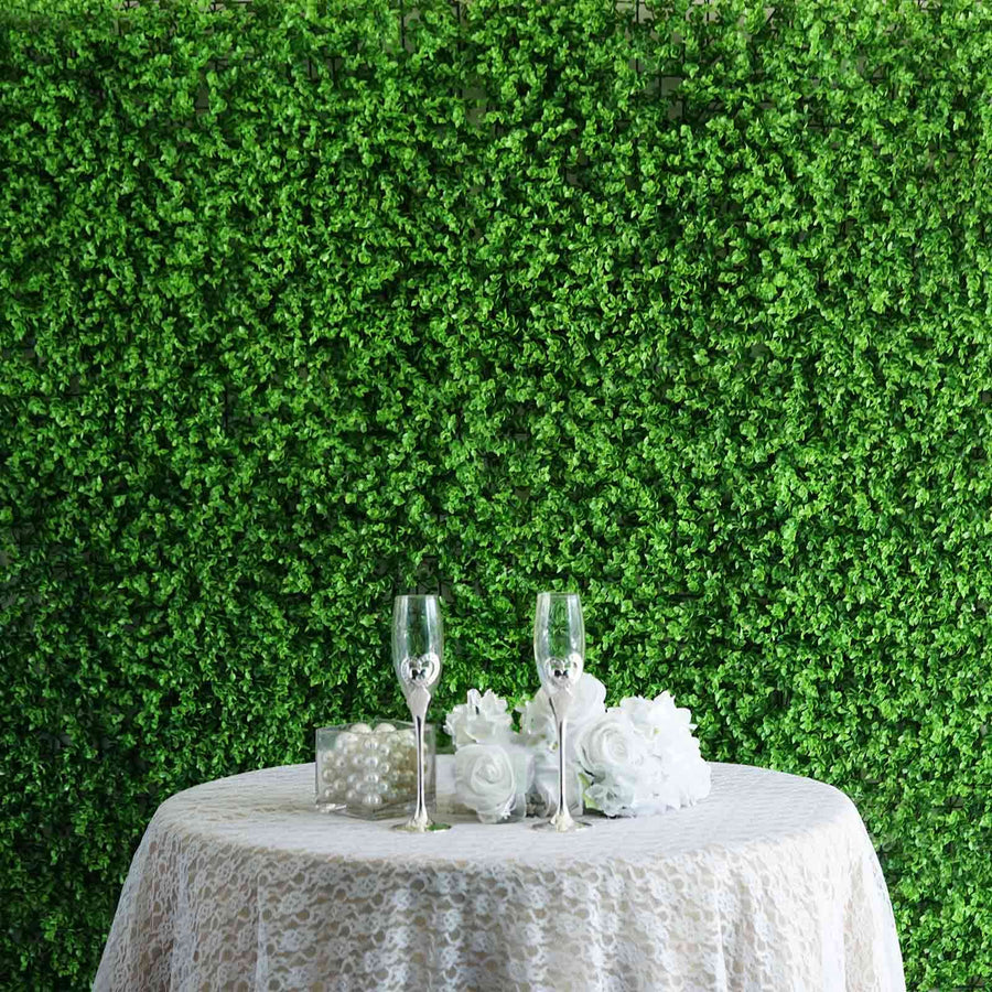 11 Sq ft. | Baby Green Boxwood Hedge Garden Wall Backdrop Mat