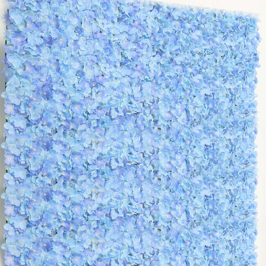 11 Sq ft. | Serenity Blue UV Protected Hydrangea Flower Wall Mat Backdrop