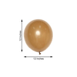 25 Pack | 12inch Matte Pastel Caramel Helium or Air Latex Party Balloons