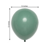 25 Pack | 12inch Olive Green Double Stuffed Prepacked Latex Balloons