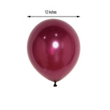 25 Pack | 12Inch Shiny Pearl Eggplant Latex Helium or Air Balloons