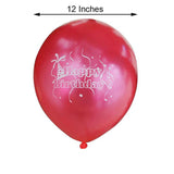 25 Pack | 12inch Shiny Pearl Red Latex Helium, Air or Water Balloons