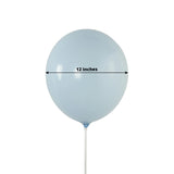 50 Pack Matte Pastel Ice Blue Biodegradable Balloons 12inch, Round Eco-friendly