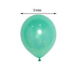 25 Pack | 12inch Shiny Pearl Turquoise Latex Helium or Air Balloons