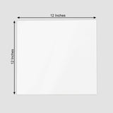 2 Pack 12inch x 12inch White Plexiglass Sheets, 3mm Thick White Acrylic Sheets With Protective Film