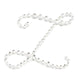 1.5inch Clear Rhinestone Monogram Letter Jewel Sticker Self Adhesive DIY Diamond Decor - Z#whtbkgd