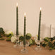 12 Pack 11inch Dusty Sage Green Premium Unscented Spiral Wax Taper Candles