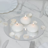 12 Pack 3inch White Floating Candles, Unscented Dripless Wax Discs for Centerpieces