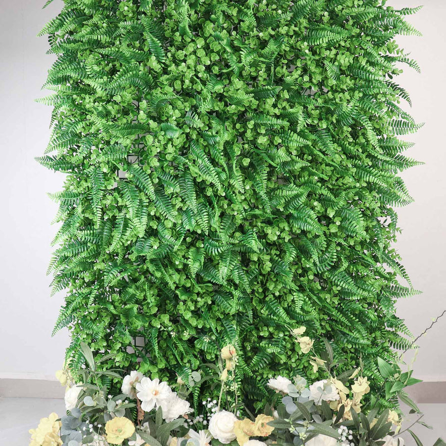 12 Sq. ft. | Artificial Boston Fern Eucalyptus Boxwood Greenery Garden Wall