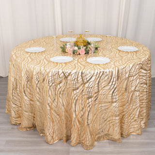 Create a Luxurious Atmosphere with the Embroidered Sequins Tablecloth
