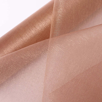 12"x10yd Dusty Rose Sheer Chiffon Fabric Bolt, DIY Voile Drapery Roll