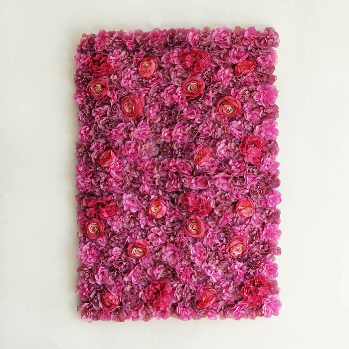 13 Sq ft. | Violet/Purple UV Protected Assorted Flower Wall Mat Backdrop