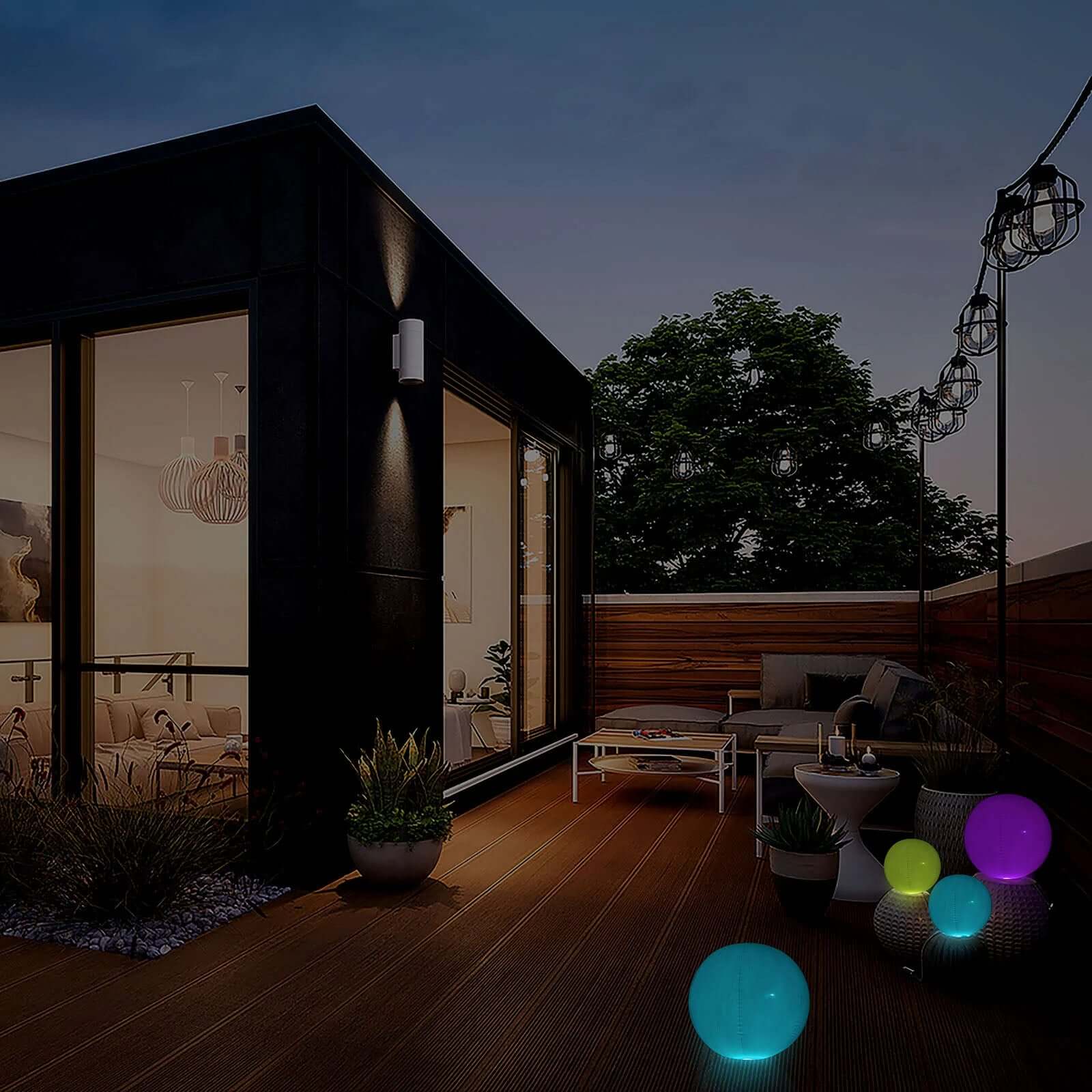 16" Floating Pool Light Up Glow Ball, Inflatable Outdoor Garden Lights With Remote - 13 RGB Colors and 3 Color Modes