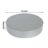 16inch Silver Rhinestones Round Metal Pedestal Cake Stand, Cupcake Holder