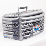 Silver Inflatable Boom Box Ice Beverage Cooler, 80's Themed Ice Box