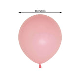 10 Pack | 18inch Matte Pastel Blush Helium or Air Latex Party Balloons