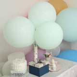 10 Pack | 18inch Matte Pastel Mint Helium or Air Latex Party Balloons