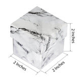 50 Pack | 2inch Marble Print Party Favor Candy Gift Boxes With Lid