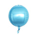 2 Pack | 12inch 4D Metallic Blue Sphere Mylar Foil Helium or Air Balloons#whtbkgd