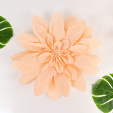 2 Pack | 24inch Blush / Rose Gold Real-Like Soft Foam Craft Daisy Flower Heads#whtbkgd