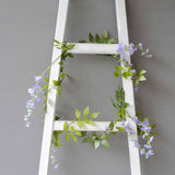 2 Pack 6ft Lavender Lilac Artificial Wisteria Flower Garland Hanging Vines