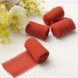 2 Pack 6yds Terracotta (Rust) Silk-Like Chiffon Ribbon Roll