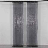 2 Pack Black Sequin Event Curtain Drapes with Rod Pockets, Seamless Backdrop Event Panels