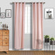 Rose Gold Embossed Thermal Blackout Soundproof Curtain Panels With Chrome Grommet Window Treatment