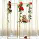 48inch Matte Gold Wedding Flower Stand - Metal Vase Column Stand - Geometric Centerpiece Vase