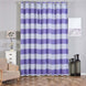 White/Lavender Cabana Stripe Thermal Blackout Curtains With Chrome Grommet Window Treatment Panels