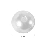 120 Pack | 20mm Glossy White Faux Craft Pearl Beads & Vase Filler