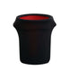 24-40 Gallons Black Stretch Spandex Round Trash Bin Container Cover