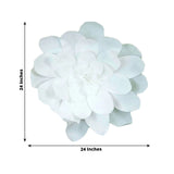 2 Pack | 24inch White Real-Like Soft Foam Craft Daisy Flower Heads