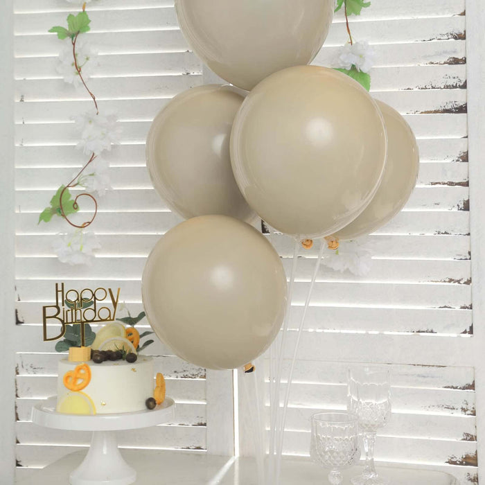 25 Pack | 12inch Matte Nude Double Stuffed Prepacked Latex Balloons