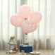 25 Pack | 12inch Matte Pastel Blush Helium or Air Latex Party Balloons