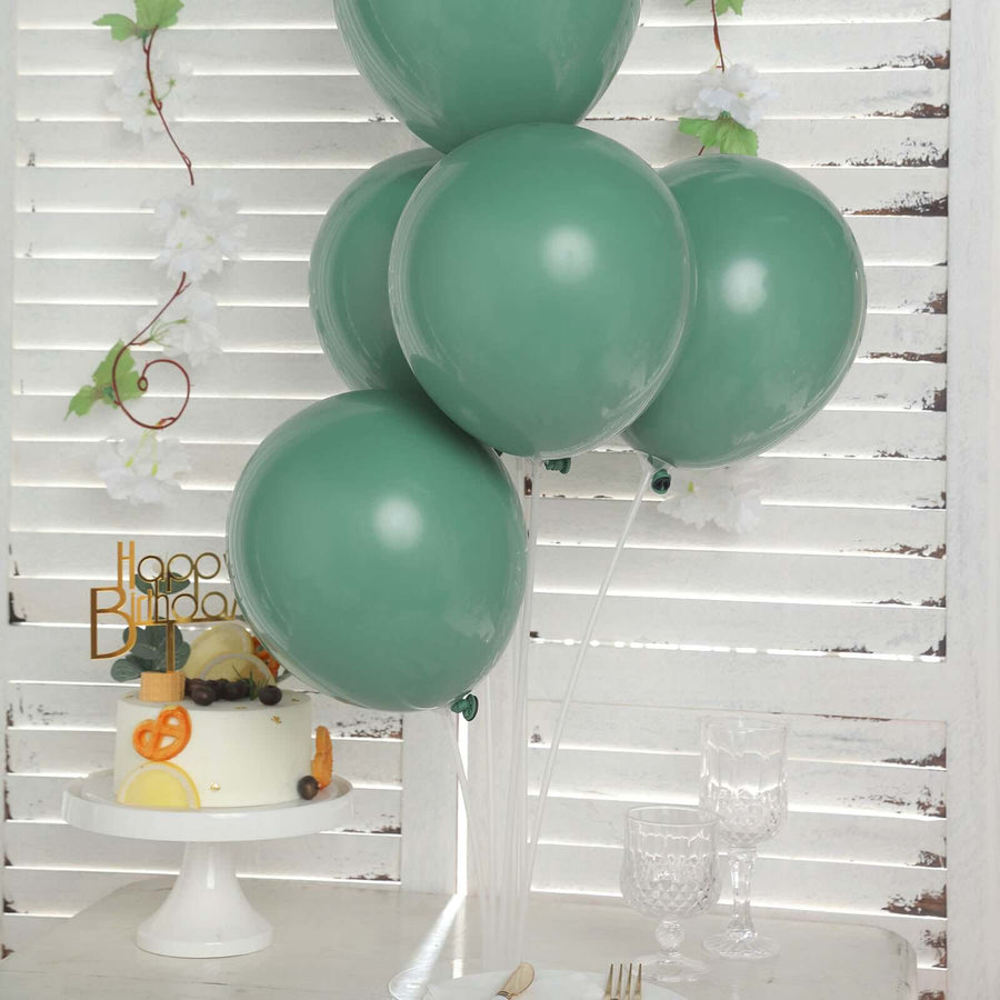 25 Pack | 12inch Olive Green Double Stuffed Prepacked Latex Balloons