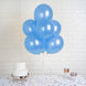 25 Pack | 12inches Shiny Pearl Blue Latex Helium, Air or Water Balloons