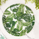 25 Pack | Tropical Palm Leaf Mix 9inch Dinner Paper Plates, Disposable Plates - 300 GSM