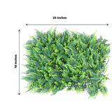 12 Sq. ft. | Artificial Boston Fern Eucalyptus Boxwood Greenery Garden Wall