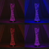 24" Color Changing LED Spiral Metal Tower Columns