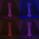 24" Color Changing LED Spiral Metal Tower Columns