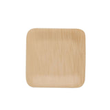 25 Pack | 3.5inch Eco Friendly Bamboo Square Disposable Dessert Plates