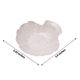 24 Pack | 3.5inch Mini Sea Shell Natural Wheat Straw Fiber Dessert Plates